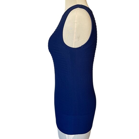 Athleta Derek Lam 1OC Union Seamless Tank Unstinkable Navy Blue, Size Medium - Picture 4 of 8